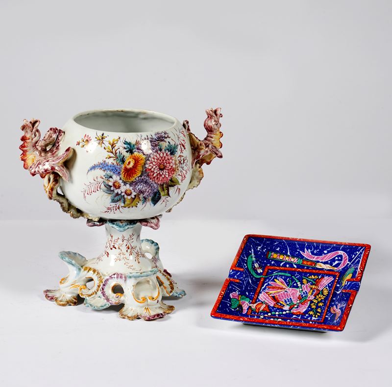 Vaso, Bassano, manifattura Nove, sec. XX