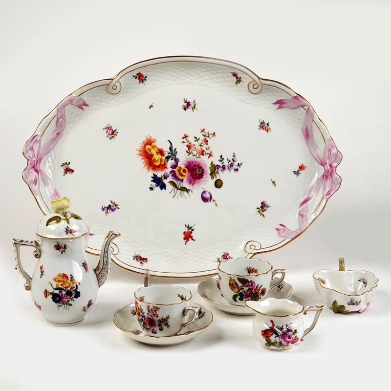 Servizio t&ecirc;te &agrave; t&ecirc;te, manifattura di Herend, sec. XX