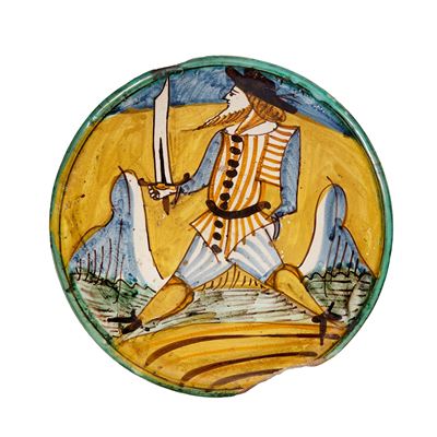 Piatto, Montelupo, Sec. XVII
