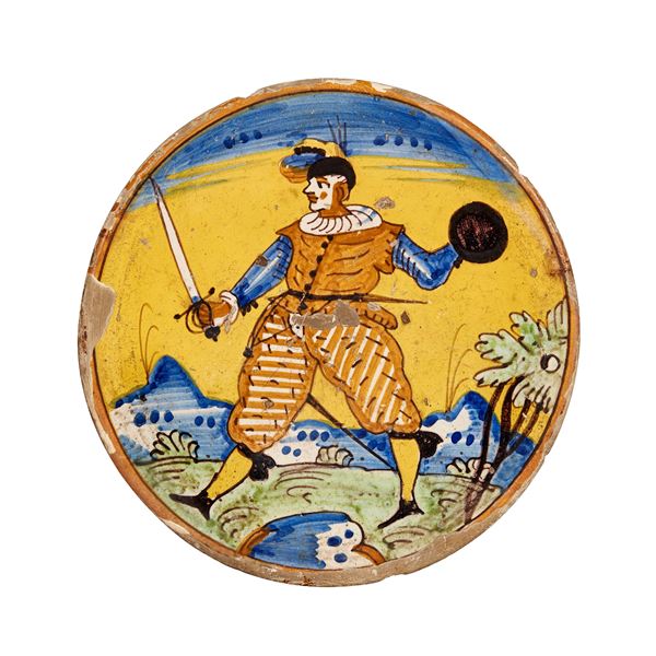 



Piatto, Montelupo, inizio sec. XVII