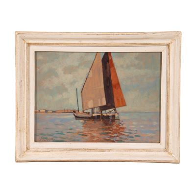 Leonardo Dudreville, Marina con velieri