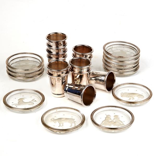 



DODICI POSACENERE, ARGENTIERE SERRA ROMA 