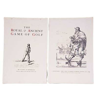 Senza autore, Quattro riproduzioni su tela dal Royal & Ancient Game of Golf