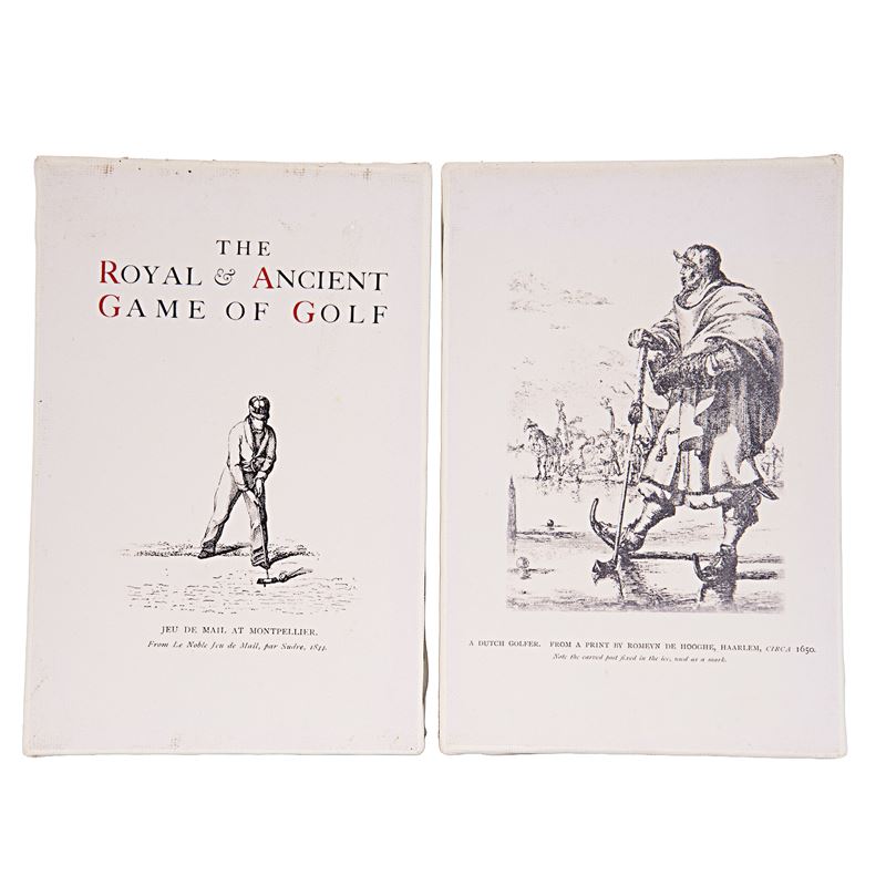 Senza autore, Quattro riproduzioni su tela dal Royal & Ancient Game of Golf