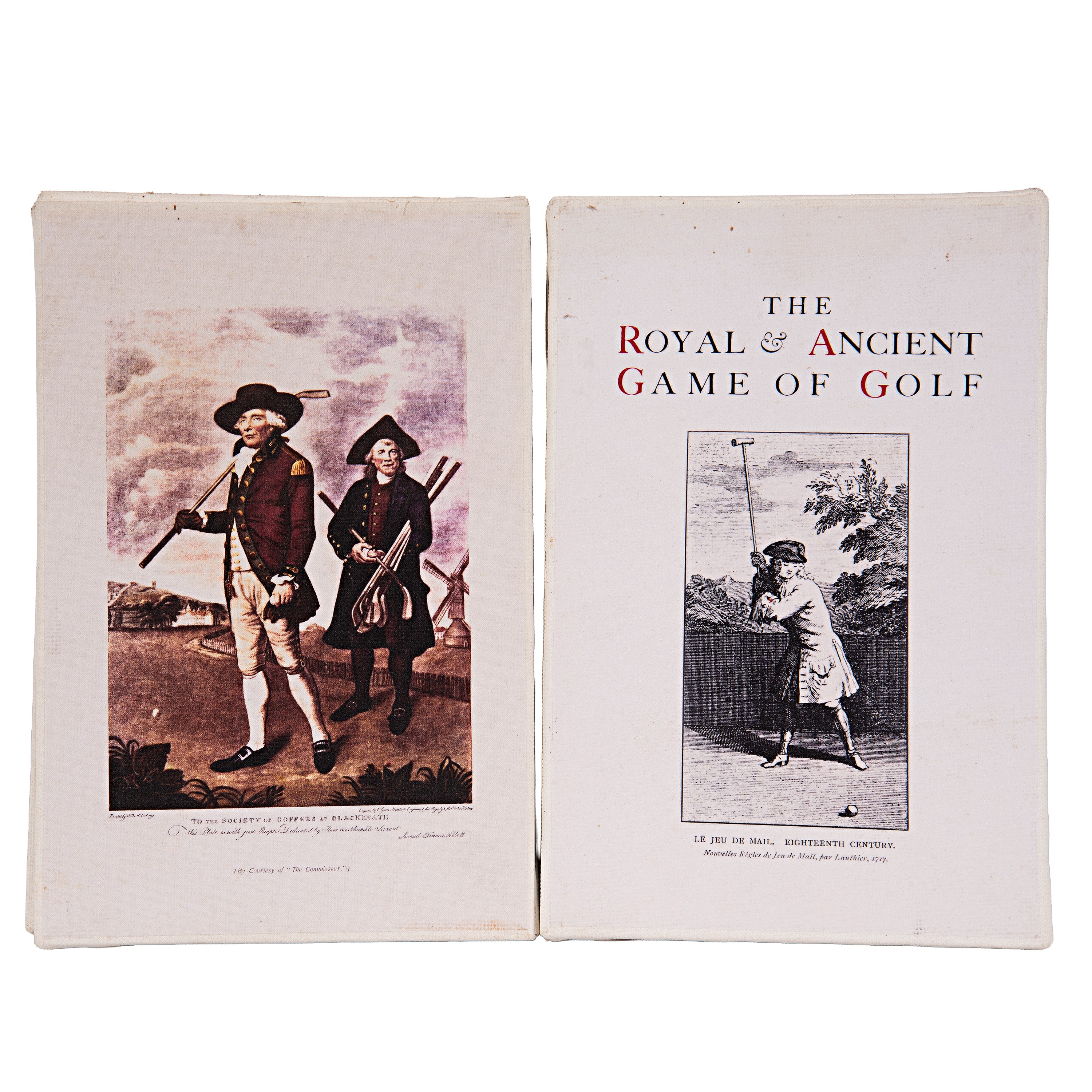 Senza autore, Quattro riproduzioni su tela dal Royal & Ancient Game of Golf