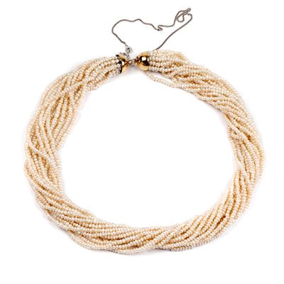 Collana Girocollo di Perle di Fiume
