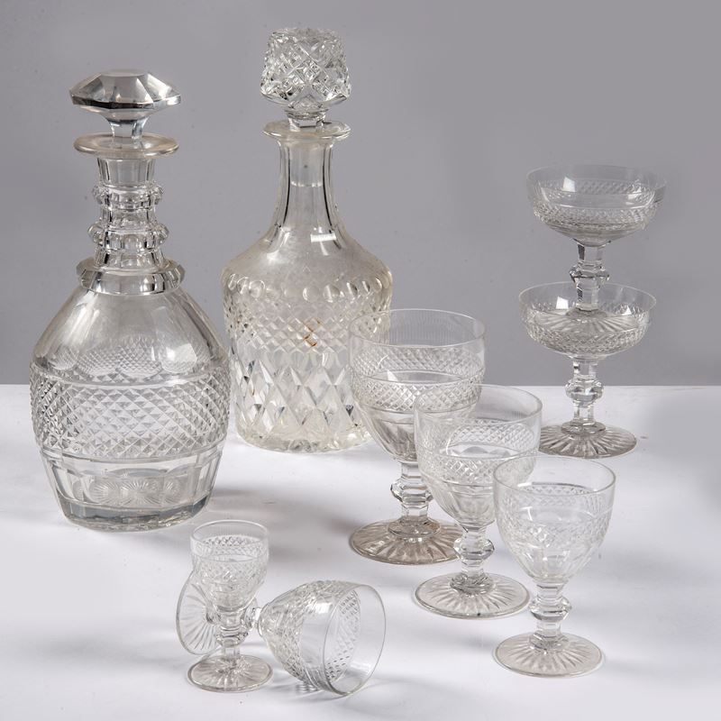 Servito di bicchieri, sec. XX