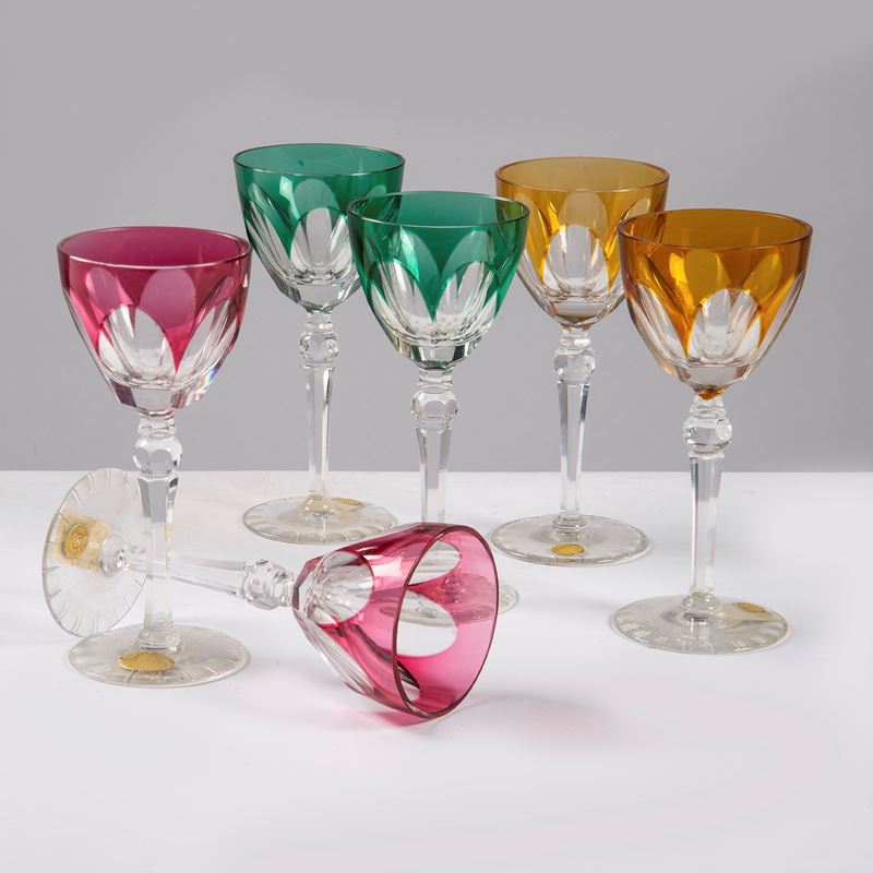 Sei bicchieri a calice, sec. XX