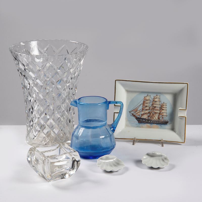 Posacenere, Hermes e due posacenere Richard Ginori, sec. XX