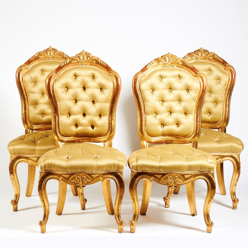 Otto sedie, Firenze, fine sec. XIX