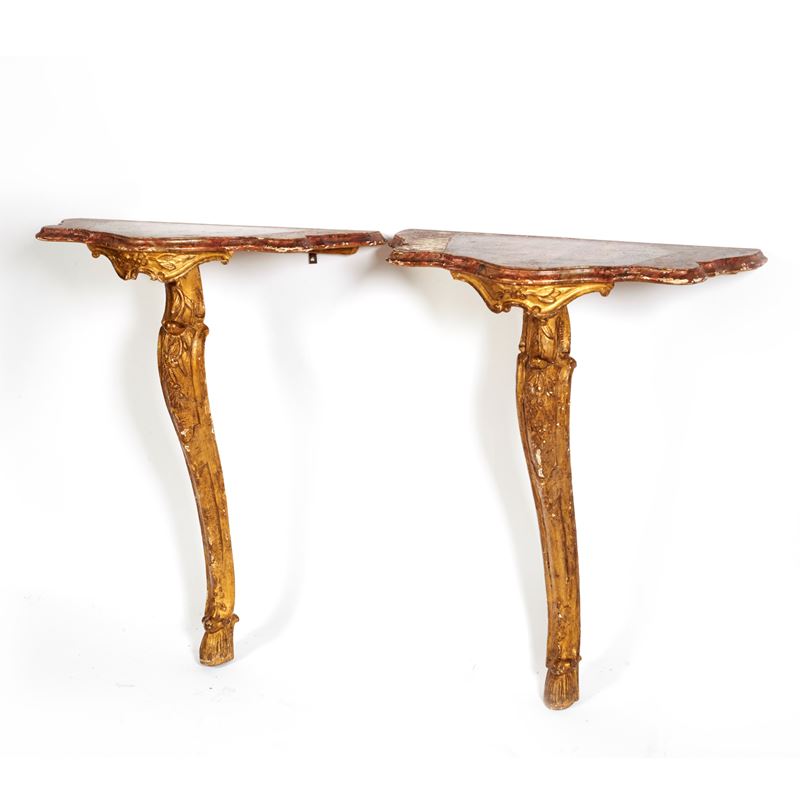 Coppia di mensole, sec. XVIII