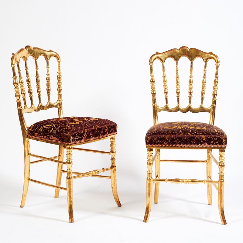 Due sedie, stile Luigi XVI, Toscana, sec. XIX