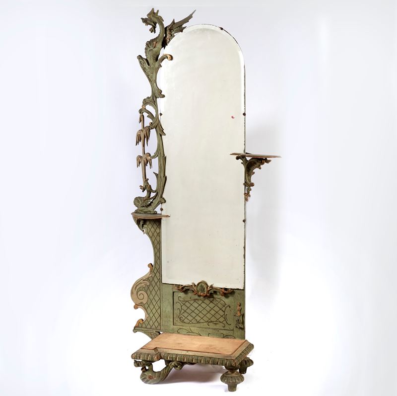 Specchiera in stile Liberty, Toscana, sec. XX