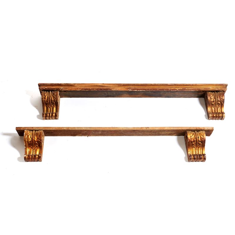 Coppia di mensole, sec. XIX