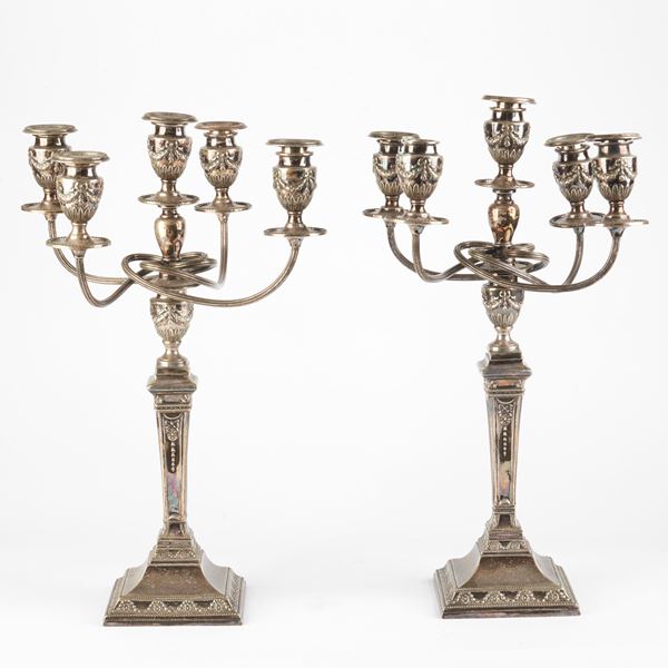 



COPPIA DI CANDELABRI, SEC. XX