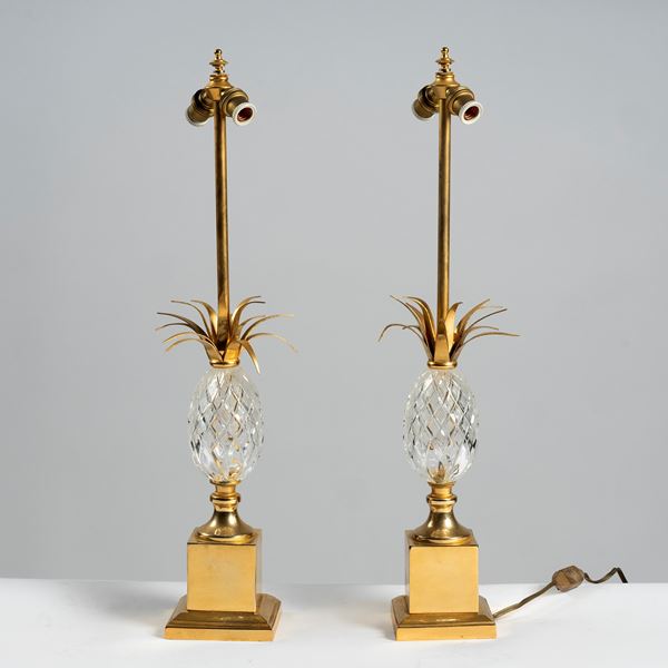 



Coppia di lumi da tavolo, sec. XX  - Asta Arredi, mobili ed oggetti d'arte - Poggio Bracciolini Casa d'Aste