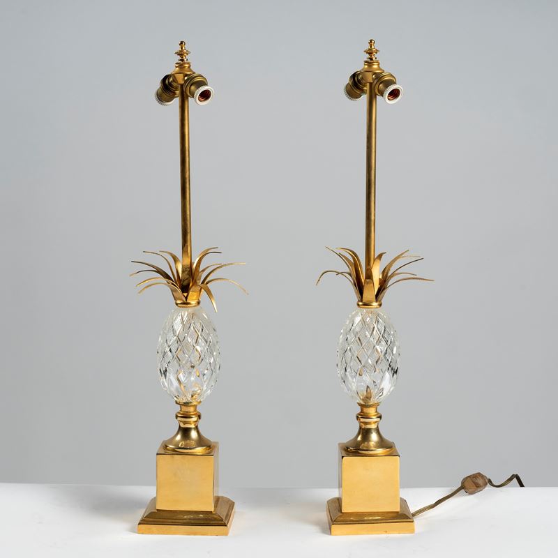 Coppia di lumi da tavolo, sec. XX