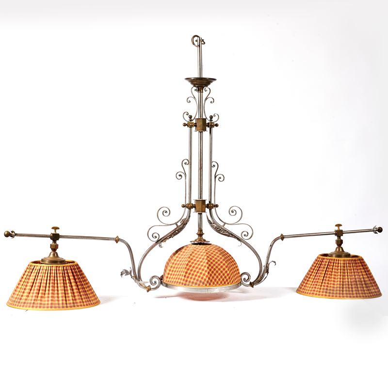 Lumiera per tavolo da biliardo, sec. XX