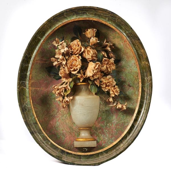 



Vaso con fiori, sec. XIX