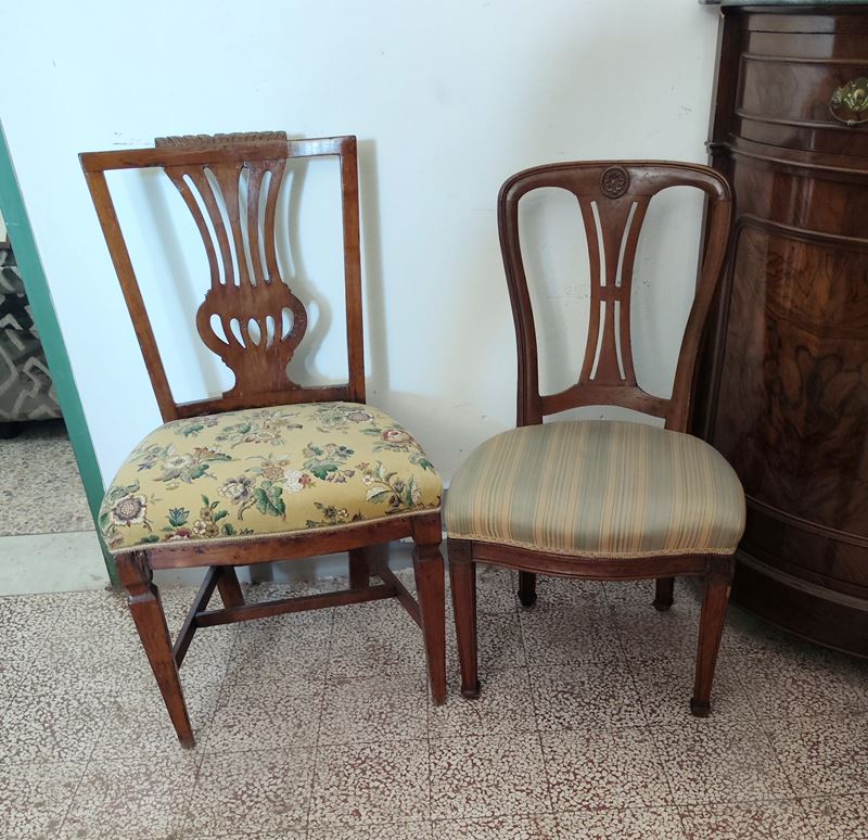 Due sedie, sec. XVIII e XIX