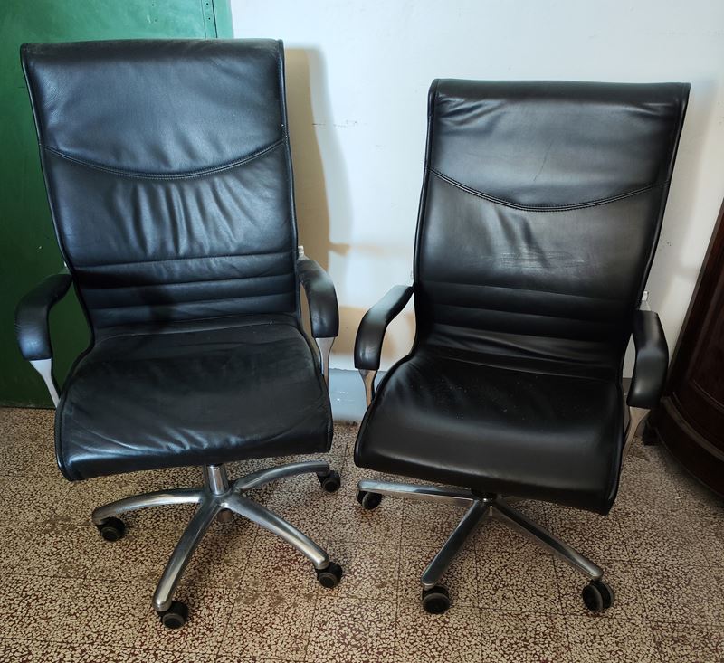 Dieci poltrone da ufficio, manifattura Emmegi, modello Pulchra