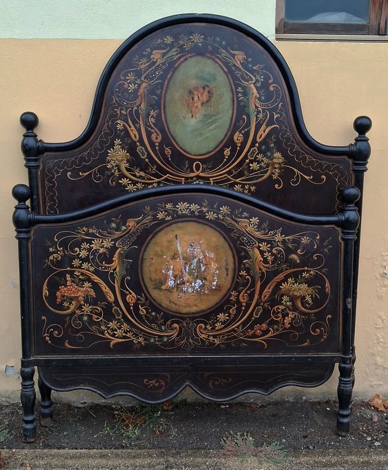 Letto matrimoniale, sec. XIX