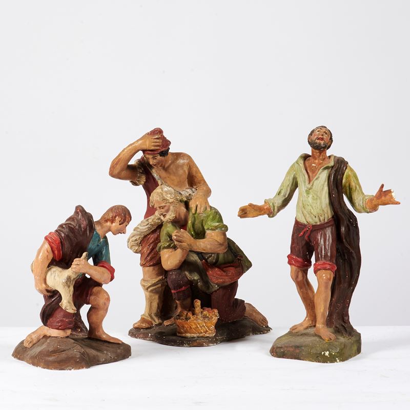 Tre sculture, sec. XX