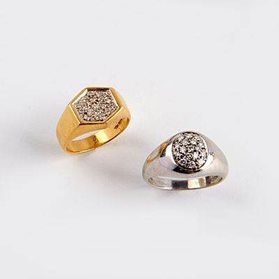 Anello in Oro Bianco 18kt e Diamanti