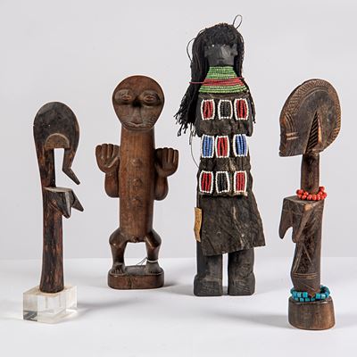 Arte Africana, Quattro sculture in legno, inizio XX secolo