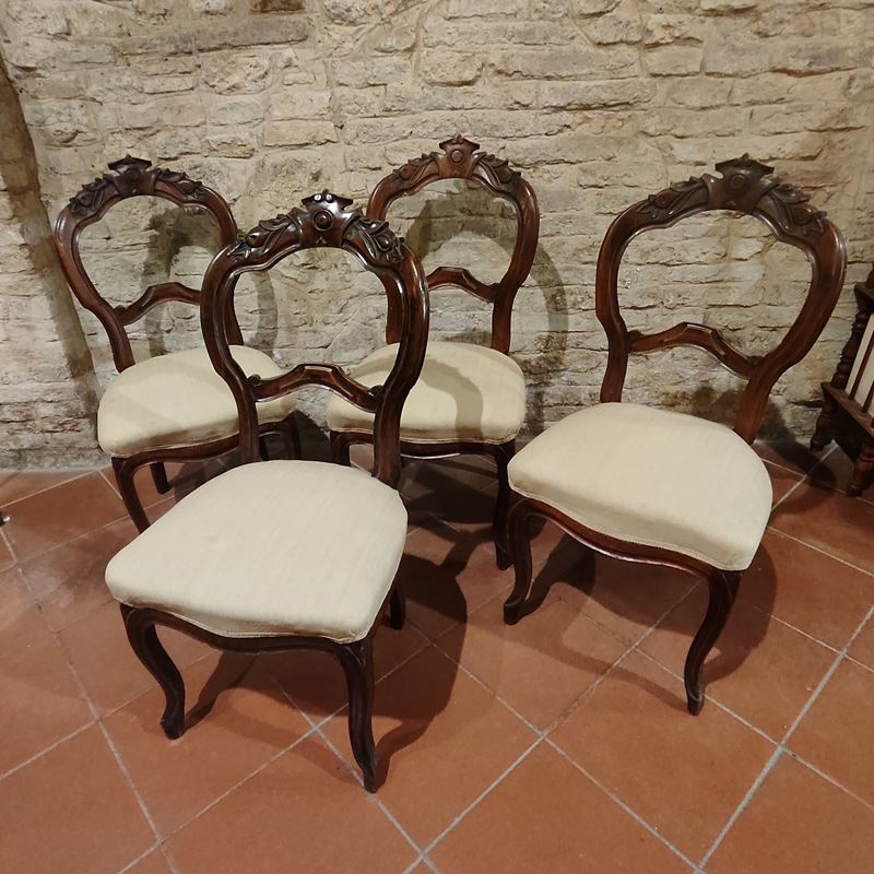 Quattro sedie, sec. XIX