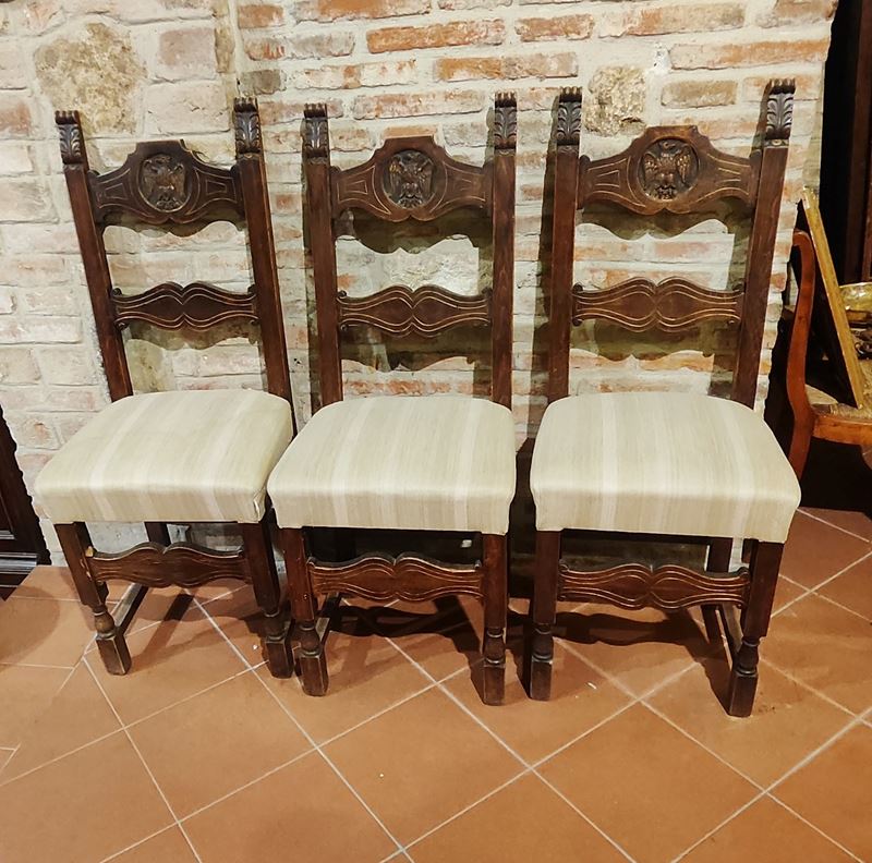 Sei sedie, in stile Rinascimento