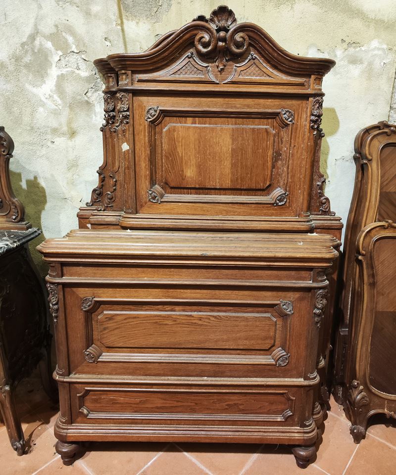 Coppia di letti singoli, sec. XX