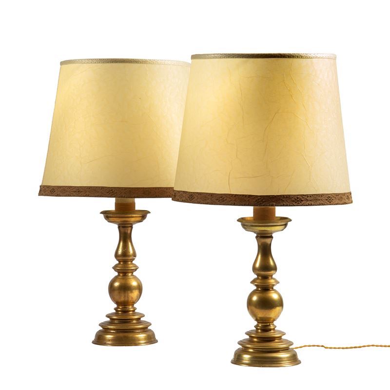 Coppia di candelieri, sec. XVII