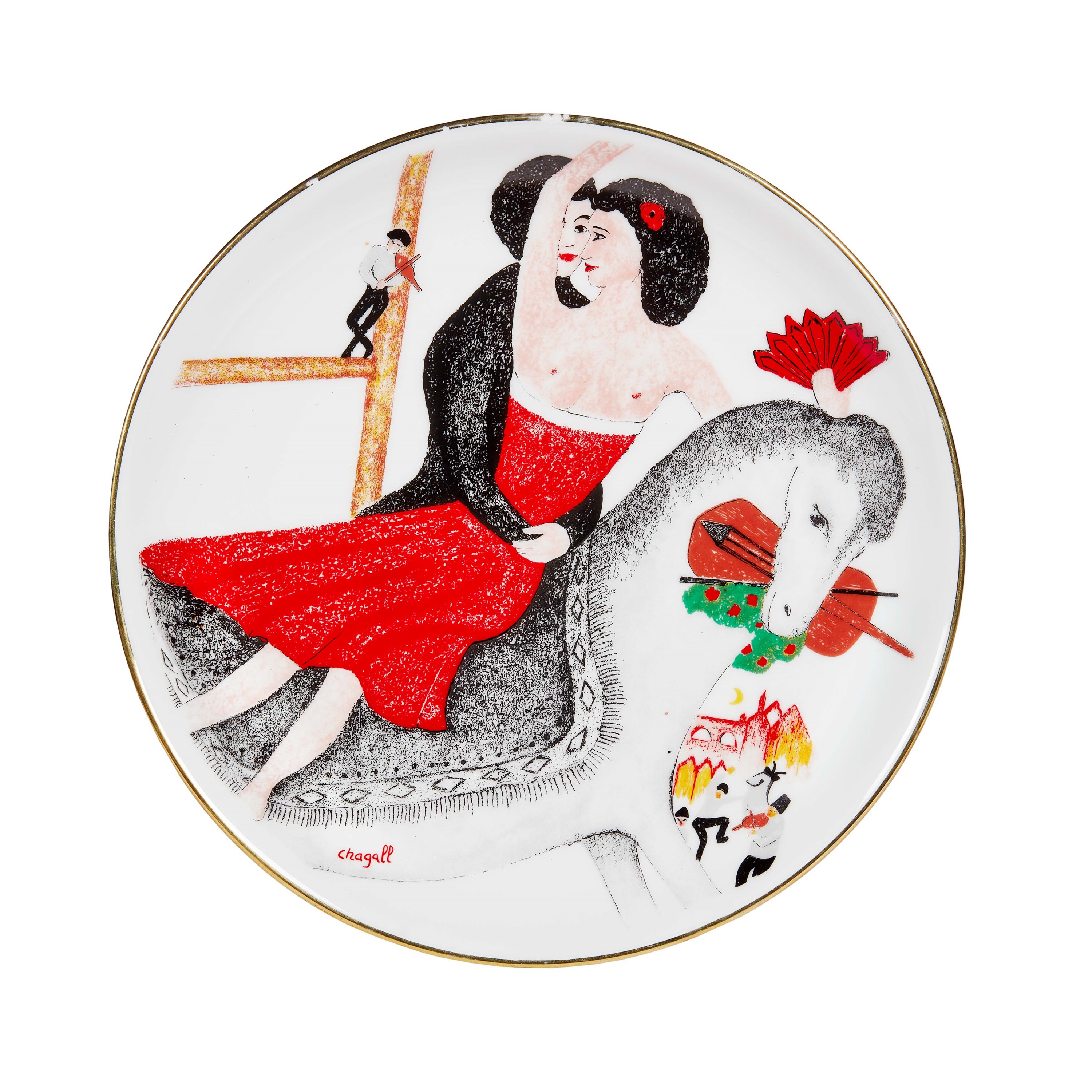 Due piatti da collezione, sec. XX