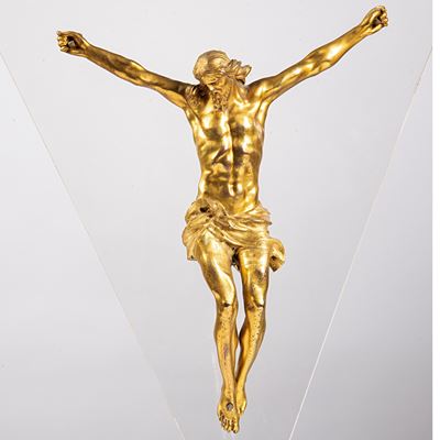 Cristo, Scultura in bronzo dorato, sec. XVIII