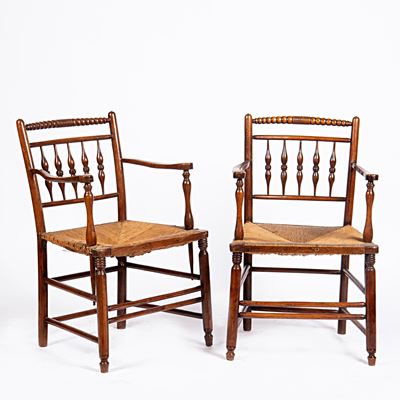 Poltroncine, Inghilterra, rovere, inizi sec. XX