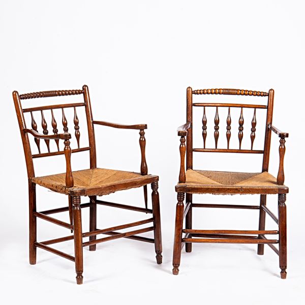 



Coppia di poltroncine, Inghilterra, inizi sec. XX 