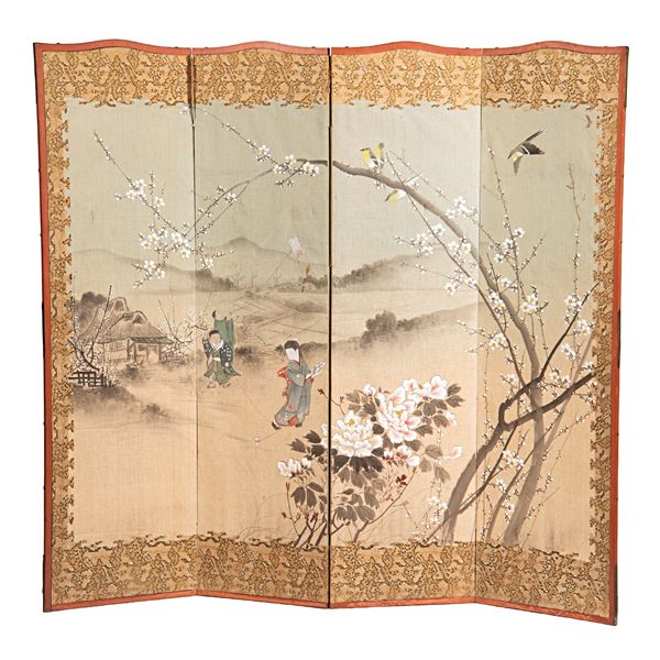 



Paravento, arte orientale, sec. XX 