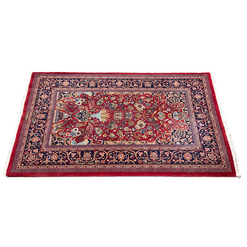 Tappeto persiano Keishan, XX secolo, cm 205x140
