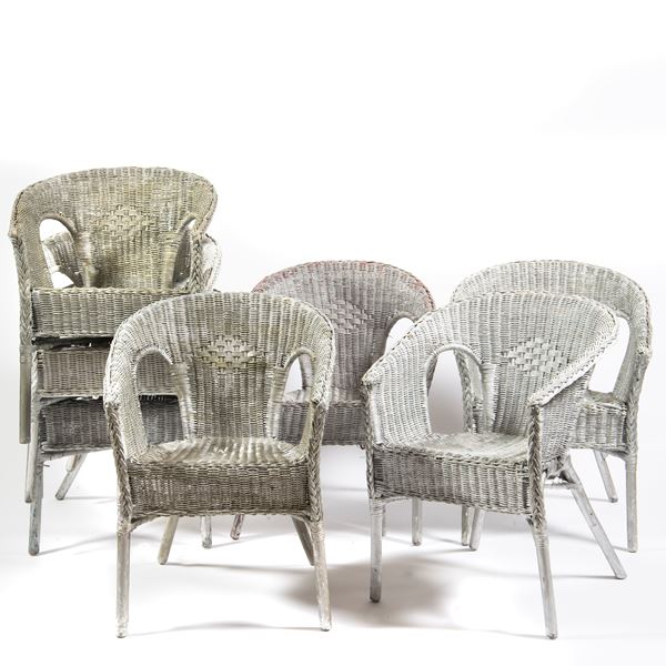 



Sette poltroncine, sec. XX