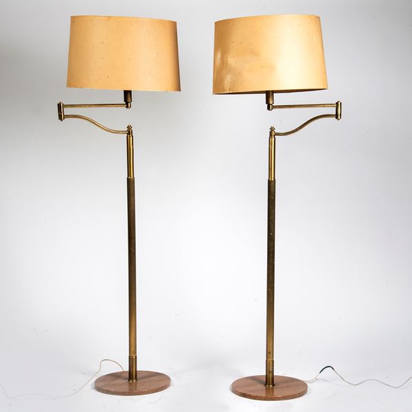 Coppia di piantane, sec. XX