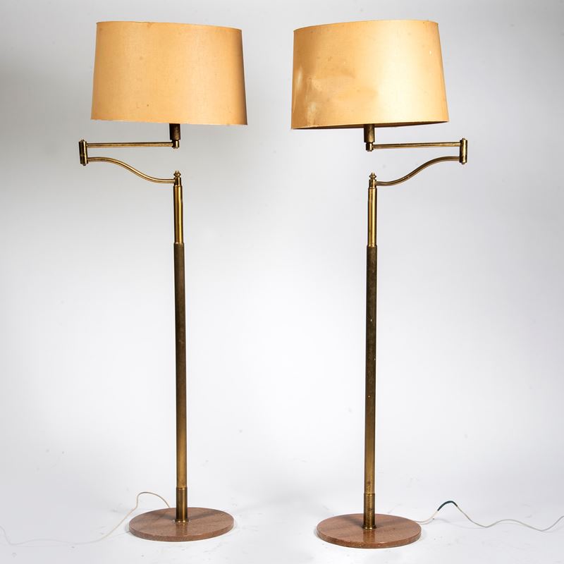 Coppia di piantane, sec. XX