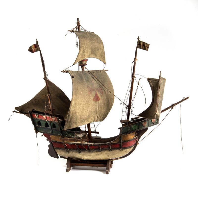 Modellino di veliero, sec. XX