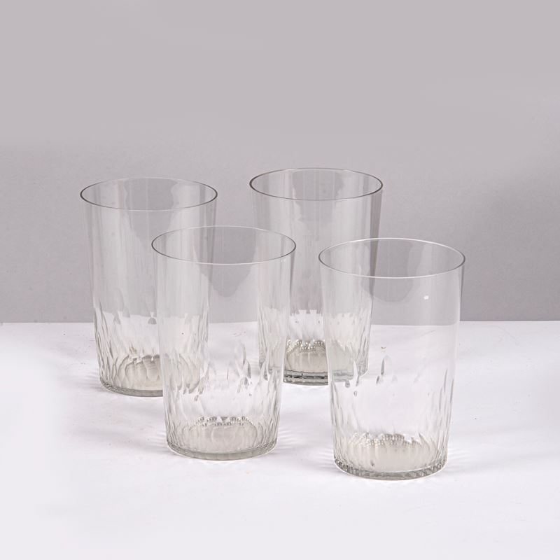 Undici bicchieri da acqua, in cristallo Baccarat