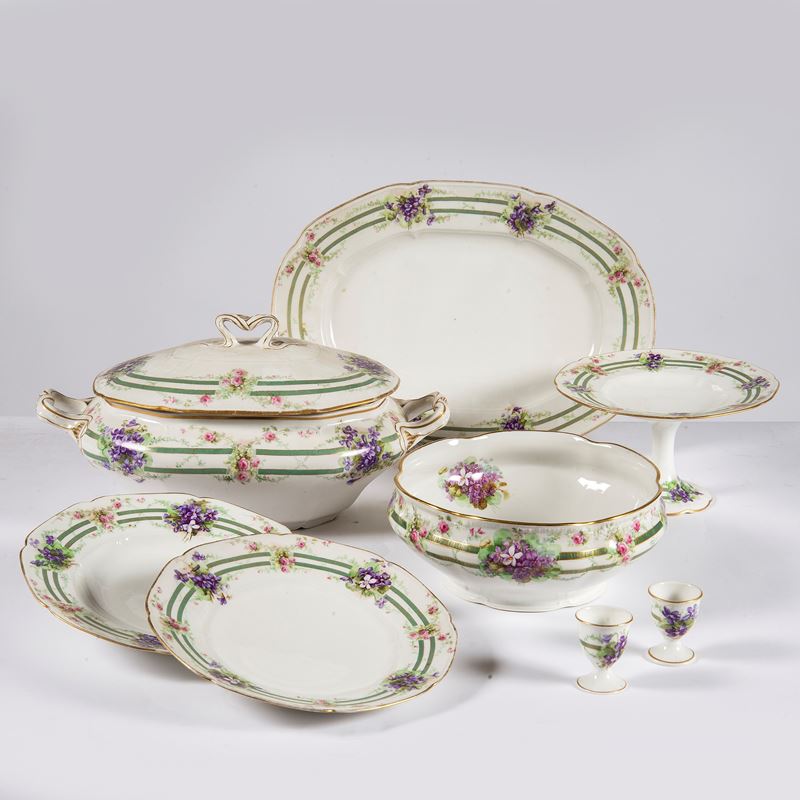 Servito di piatti, manifattura Ginori