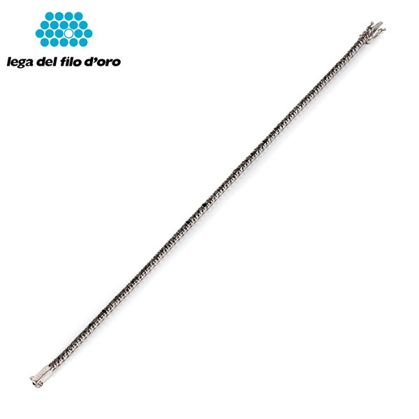 



BRACCIALE TENNIS, CRIERI IN ORO BIANCO 18KT