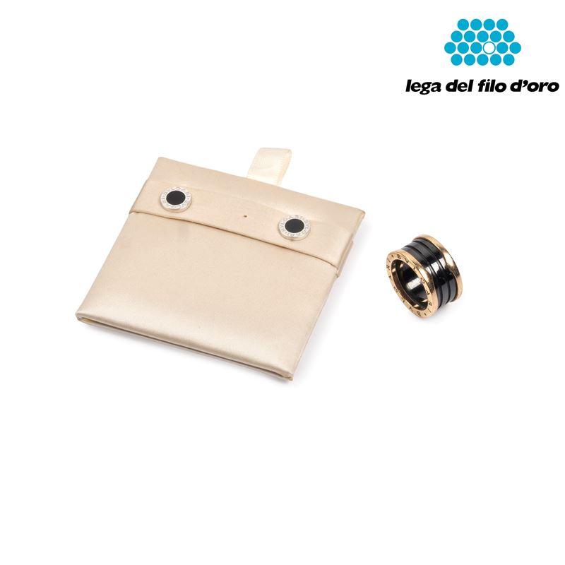 ANELLO BULGARI B. ZERO1 IN ORO 18KTE CERAMICA