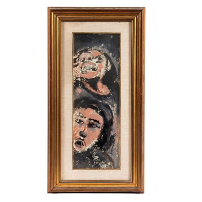Giannerini, Volti, olio su tavola
