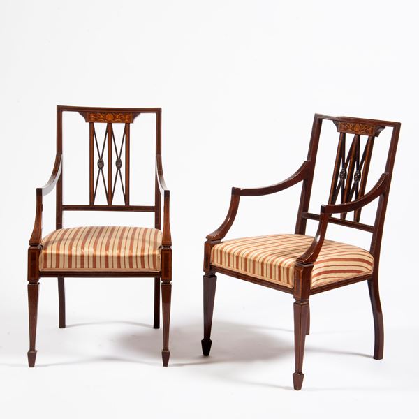 



Coppia di poltroncine, Inghilterra, sec. XIX