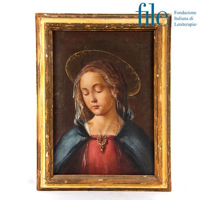 Scuola toscana, Madonna, olio su tela (sec. XIX)